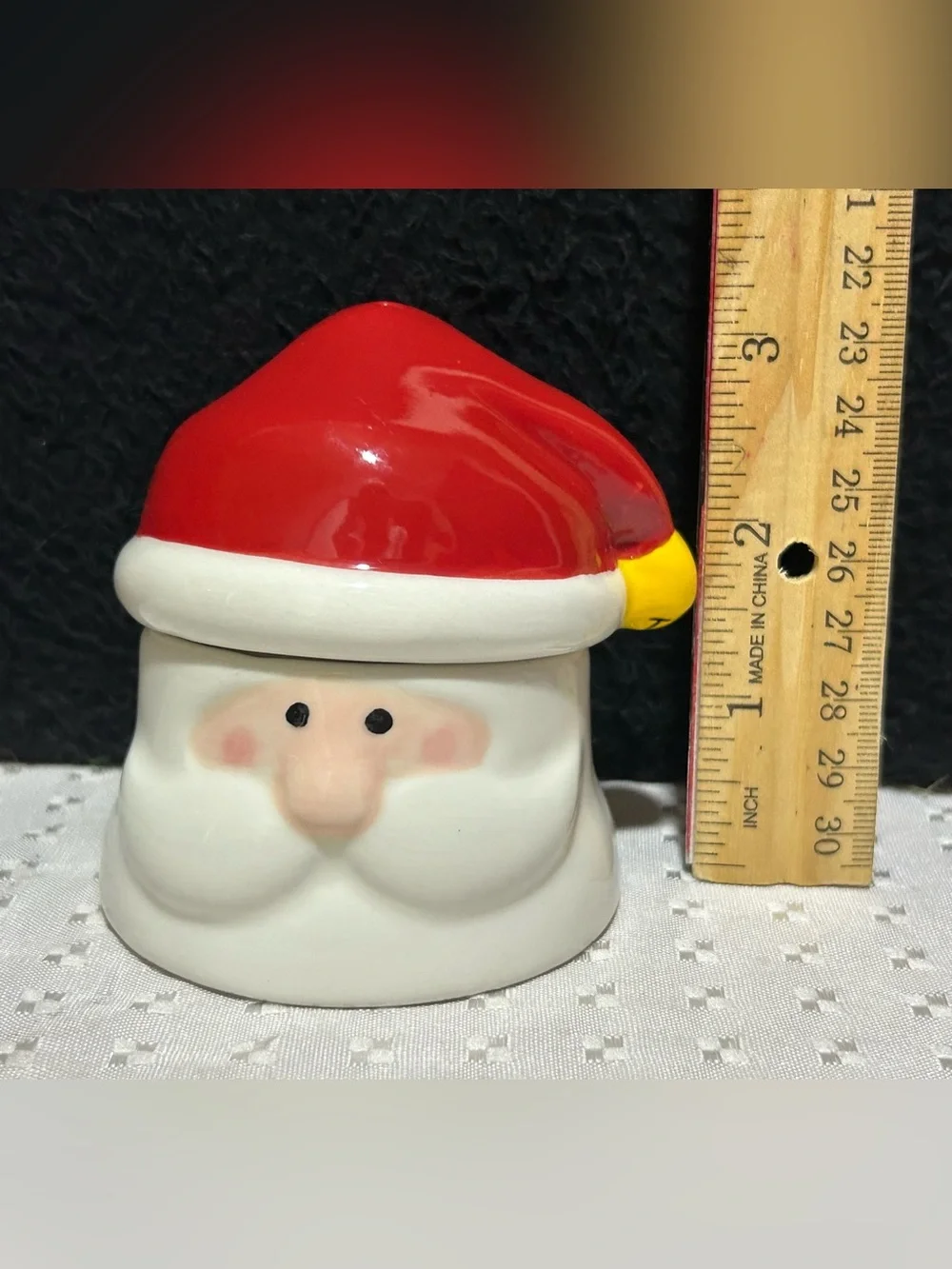 Jingle Bell Santa Salt & Pepper Shakers Christmas Holiday Tableware
